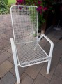 Gartensthle metall weiss 3 Stck