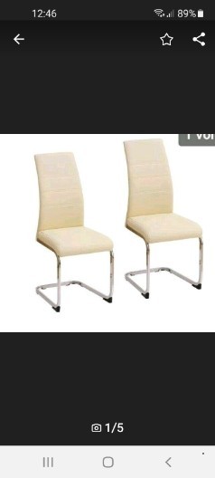 2 Stühle neuwertig beige