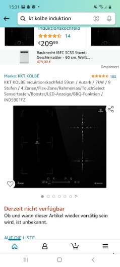 KKT KOLBE INDUKTIONSKOCHFELD EINBAU