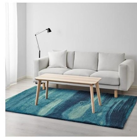 Langfloor Teppich blau