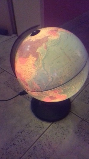Globus mit Licht