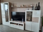 Wohnungsauflsung: Wohnzimmer - Sofa und Wohnwand