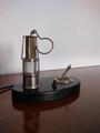 Tischlampe:Bergmann Lampe mit Pickhammer