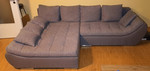 Ecksofa mit Bettkasten in grau 570 VB