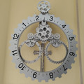 Retro Wanduhr mit beweglichen Zahnrdern